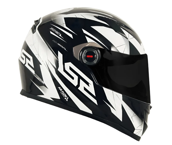 Capacete Para Moto Ls2 Ff358 Draze Preto E Branco